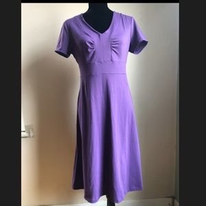 Purple Eddie Bauer stretch dress size M